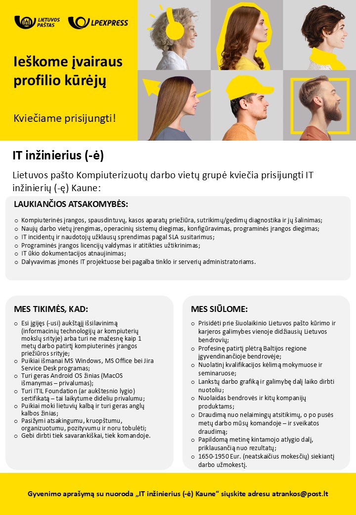 IT inžinierius Kaunas 0