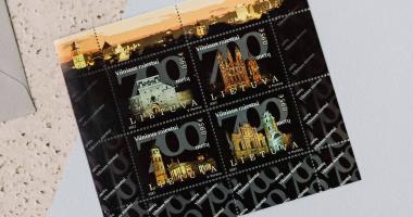 Pašto ženklų blokas Vilniaus 700-mečiui 